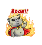 Nong Pong fat cat (Eng v.)（個別スタンプ：19）