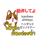 犬の気持ち日本語タイ語（個別スタンプ：12）