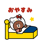 LINE FRIENDS ＆ HELLO KITTY（個別スタンプ：14）