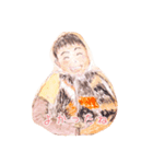 モルモットと一緒に（個別スタンプ：3）