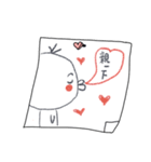 MOU~MOU~Daily sticky notes~in love（個別スタンプ：4）