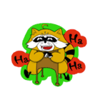 Humor raccoon's life（個別スタンプ：1）