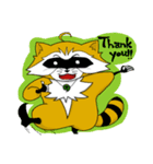 Humor raccoon's life（個別スタンプ：5）