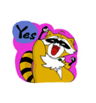 Humor raccoon's life（個別スタンプ：14）