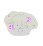 手書きスタンプ←ぶれてる風（個別スタンプ：3）