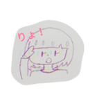 手書きスタンプ←ぶれてる風（個別スタンプ：6）