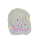 手書きスタンプ←ぶれてる風（個別スタンプ：8）