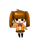 Pigtails Girl's Life 1（個別スタンプ：9）
