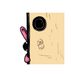 出目ぴょんと飼い主と猫のスタンプ（個別スタンプ：11）