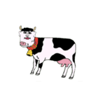謎な表情の動物達（個別スタンプ：1）