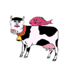 謎な表情の動物達（個別スタンプ：3）