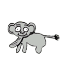 謎な表情の動物達（個別スタンプ：5）