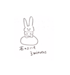 かわいさ溢れるうさぎとねこ（個別スタンプ：19）