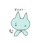 ネガティブなネコ(´。。)（個別スタンプ：1）