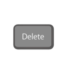 削除キー（Delete key）（個別スタンプ：1）
