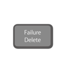 削除キー（Delete key）（個別スタンプ：15）