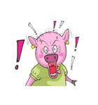 little piggy happy 1 english（個別スタンプ：7）