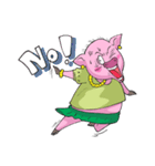 little piggy happy 1 english（個別スタンプ：10）