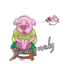 little piggy happy 1 english（個別スタンプ：15）
