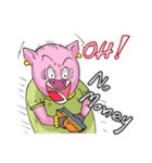 little piggy happy 1 english（個別スタンプ：17）