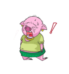 little piggy happy 1 english（個別スタンプ：19）