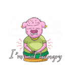 little piggy happy 1 english（個別スタンプ：21）