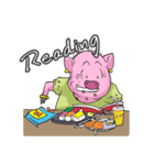 little piggy happy 1 english（個別スタンプ：24）