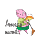 little piggy happy 1 english（個別スタンプ：26）