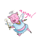 little piggy happy 1 english（個別スタンプ：36）