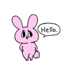 野生のうさぎちゃん（個別スタンプ：1）