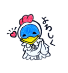 ニワトリペンギン日常会話スタンプ（個別スタンプ：8）