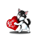 KleeMoji | Alaskan Klee Kai Stickers（個別スタンプ：3）