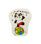 手書き感100ぱーせんと ぱんだ（個別スタンプ：2）