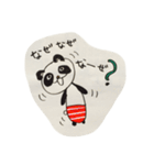 手書き感100ぱーせんと ぱんだ（個別スタンプ：9）