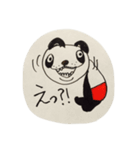 手書き感100ぱーせんと ぱんだ（個別スタンプ：10）