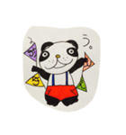 手書き感100ぱーせんと ぱんだ（個別スタンプ：14）