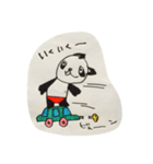 手書き感100ぱーせんと ぱんだ（個別スタンプ：21）