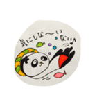 手書き感100ぱーせんと ぱんだ（個別スタンプ：27）