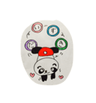 手書き感100ぱーせんと ぱんだ（個別スタンプ：34）
