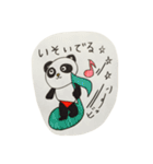 手書き感100ぱーせんと ぱんだ（個別スタンプ：35）