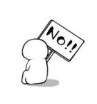 しろいこびと～ここぞと編～（個別スタンプ：12）