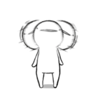 しろいこびと～ここぞと編～（個別スタンプ：35）