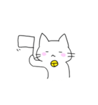 鈴つきしろいねこ（個別スタンプ：38）