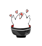 おもち文鳥 1（個別スタンプ：9）