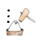 おもち文鳥 1（個別スタンプ：19）
