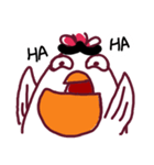 Bushy Eyebrows ＆ Long-chinned Bird（個別スタンプ：3）