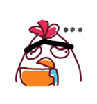 Bushy Eyebrows ＆ Long-chinned Bird（個別スタンプ：4）