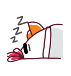 Bushy Eyebrows ＆ Long-chinned Bird（個別スタンプ：8）