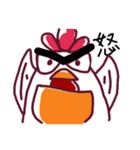 Bushy Eyebrows ＆ Long-chinned Bird（個別スタンプ：10）