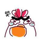 Bushy Eyebrows ＆ Long-chinned Bird（個別スタンプ：14）